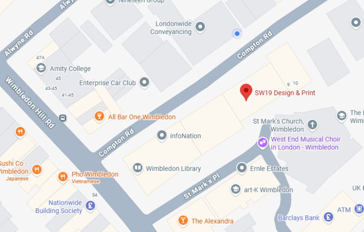 Location image of SW19 Design and Print