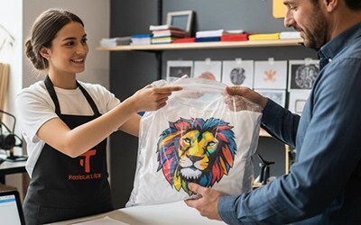 Collect or receive T-shirt printing Wimbledon order